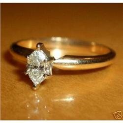 14K Gold Diamond Solitaire Engagement Ring #2211529