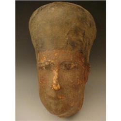 A linen and gessoed cartonnage ptolemaic  mask#2211530