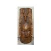 Image 1 : Elephant Carved African Face Mask Inlay Wooden #2211617