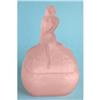 Image 1 : CAMELLIA Pink Satin Glass Powder Jar #2225458
