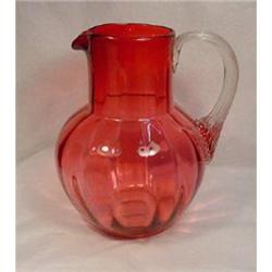 Large Cranberry Glass Jug #2225519
