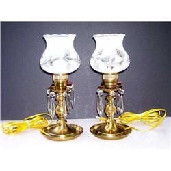 Antique Mantle Lamps (Pair) #2225524