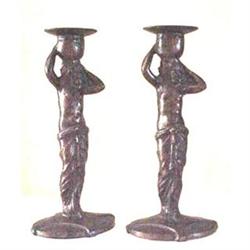 pair of Muller figural MP candleholders #2225616
