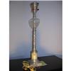 Image 1 : Table Lamp silver & glass engraved grape motif!#2225718