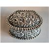 Image 1 : Antique Sterling Vermeil Repousse Snuff Box #2225762