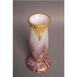 Iridescent Glass & Gilt Ormolu Vase #2225788