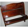 Image 1 : Marquetry Inlaid Mahogany Folding Book Rack #2226009