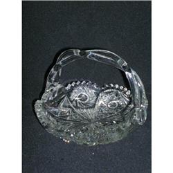 ABP CUT GLASS BASKET - CIRCA 1900 #2238336
