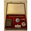 Image 1 : Old Chinese writing set , red velvet interior! #2238389