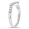 Image 2 : Round Diamond Solitaire Enhancer Wedding Band 1/2 Cttw 14KT White Gold