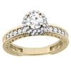 0.75 CTW Diamond Ring 14K Yellow Gold - REF-120K4W