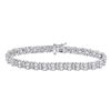 Round Diamond Tennis Bracelet 5 Cttw 14KT White Gold