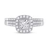 Image 2 : Diamond Bridal Wedding Ring Band Set 1/2 Cttw 10KT Two-tone Gold