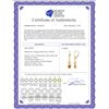 Image 2 : Genuine 1.30 ctw Citrine Earrings 14KT Yellow Gold - REF-49V3W