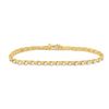 Image 1 : Round Diamond Tennis Bracelet 2 Cttw 10KT Two-tone Gold