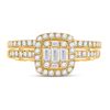 Image 2 : Bridal Wedding Ring Band Set 3/4 Cttw 14KT Yellow Gold