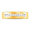 Image 2 : Princess Diamond Wedding Band Ring 1/4 Cttw 14KT Yellow Gold