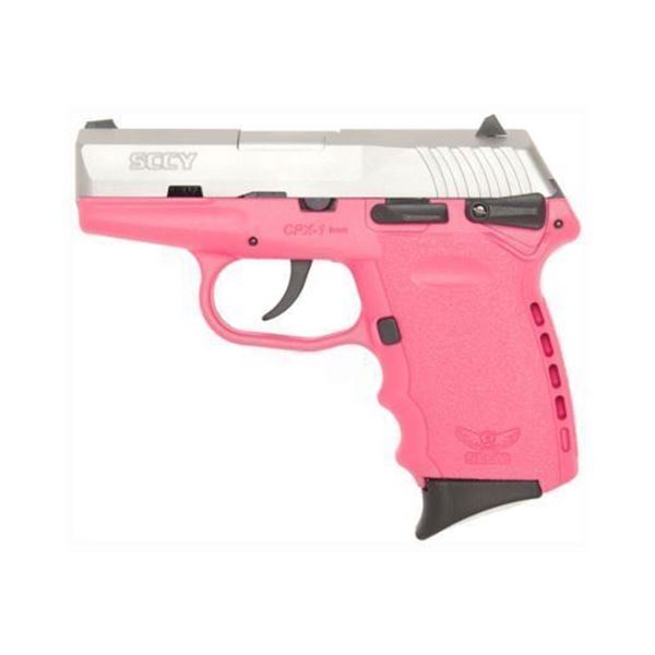 SCCY CPX1-TT PISTOL DAO 9MM 10RD SS/PINK MANUAL SAFETY