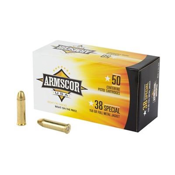 ARMSCOR 38SPL 158GR FMJ - 50 Rds
