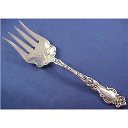 ETON BY WALLACE Sterling Large SERVING FORK #2181289