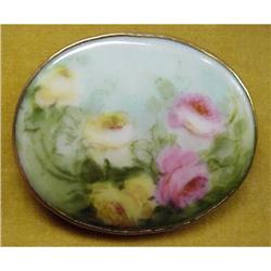 Early 1900's PORCELAIN BROOCH #4 #2194398