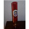 Image 1 : 1865 Cranberry Bohemian Moser Portrait Vase #2195424