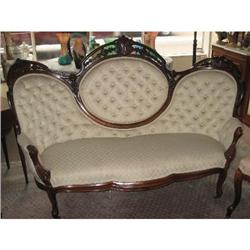 Rosewood Rococo Revival sofa by George Henkels #2195431