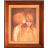 Image 1 : A Little Kiss, Print portrait signed Kane #2211781