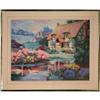 Image 1 : Cottage by Lake impressionist signed Burdzinski#2211782