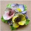 Image 1 : Beautiful CHINA - BROOCH - 3 BLOSSOMS #2211844