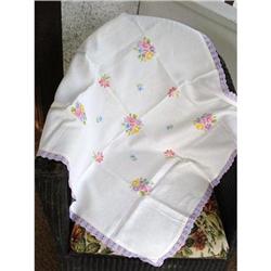 TABLECLOTH - EMBROIDERY - ROSES #2211937