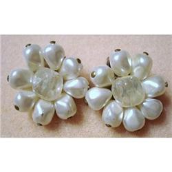 PRETTY 40's CLIP-ON ROUND EARRINGS #2211949