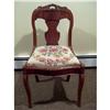 Image 1 : Victorian Side Chair with Floral Seat #2212064