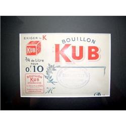 Vintage French Billhead - Bouillon Kub/1930s #2212087