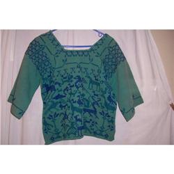 Vintage Hand Woven,Embroidered Top #2212150