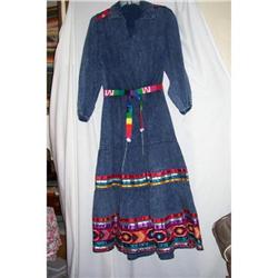 Vintage Western Decorated Denim Dress #2212159