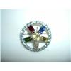 Image 1 : Vintage Multicolor Rhinestone Pin/Pendant #2212224