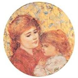 Edna Hibel Plate 1990 "Compassion" Eroica #2212228