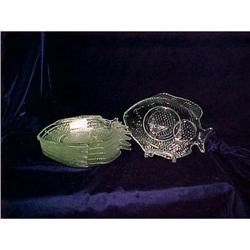 Set of 6 Glass Fish Party Plates #2212296