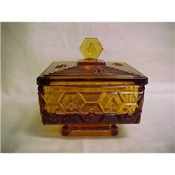 Fenton Amber Honeycomb Dish #2212435