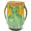 Image 1 : Antique ROSEVILLE SUNFLOWER VASE double handle #2212579