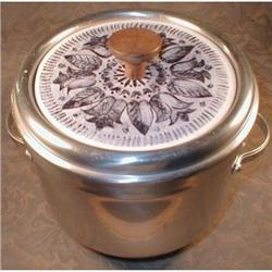 BUENILUM Aluminum ICE Bucket TILE Top VINTAGE #2212634