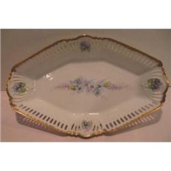 Hand Painted Limoges Reticulated Tray #2212650