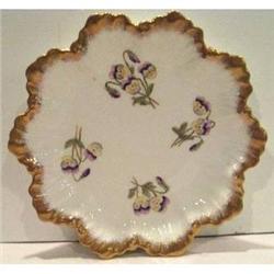 Hand Painted Limoges Pansy Plate #2212659