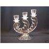 Image 1 : FOSTORIA #2594 3 LITE CANDLESTICK CIRCA 1940 #2212831