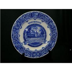 WEDGWOOD BLUE & WHITE PLATE - MAULDON MASS 1899#2212834