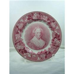 1932 RED TRANSFER MARTHA WASHINGTON PLATE #2212838
