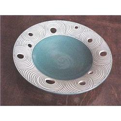 Ceramic art pottery reticulated bowl #2212843