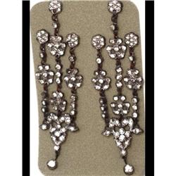 1920's  DECO LONG chandelier FANCY earrings #2212932