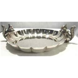Squirrell Nut Bowl English Silver Plate #2213106